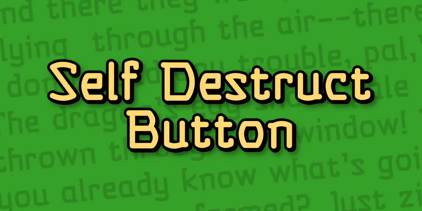 Self Destruct Button
