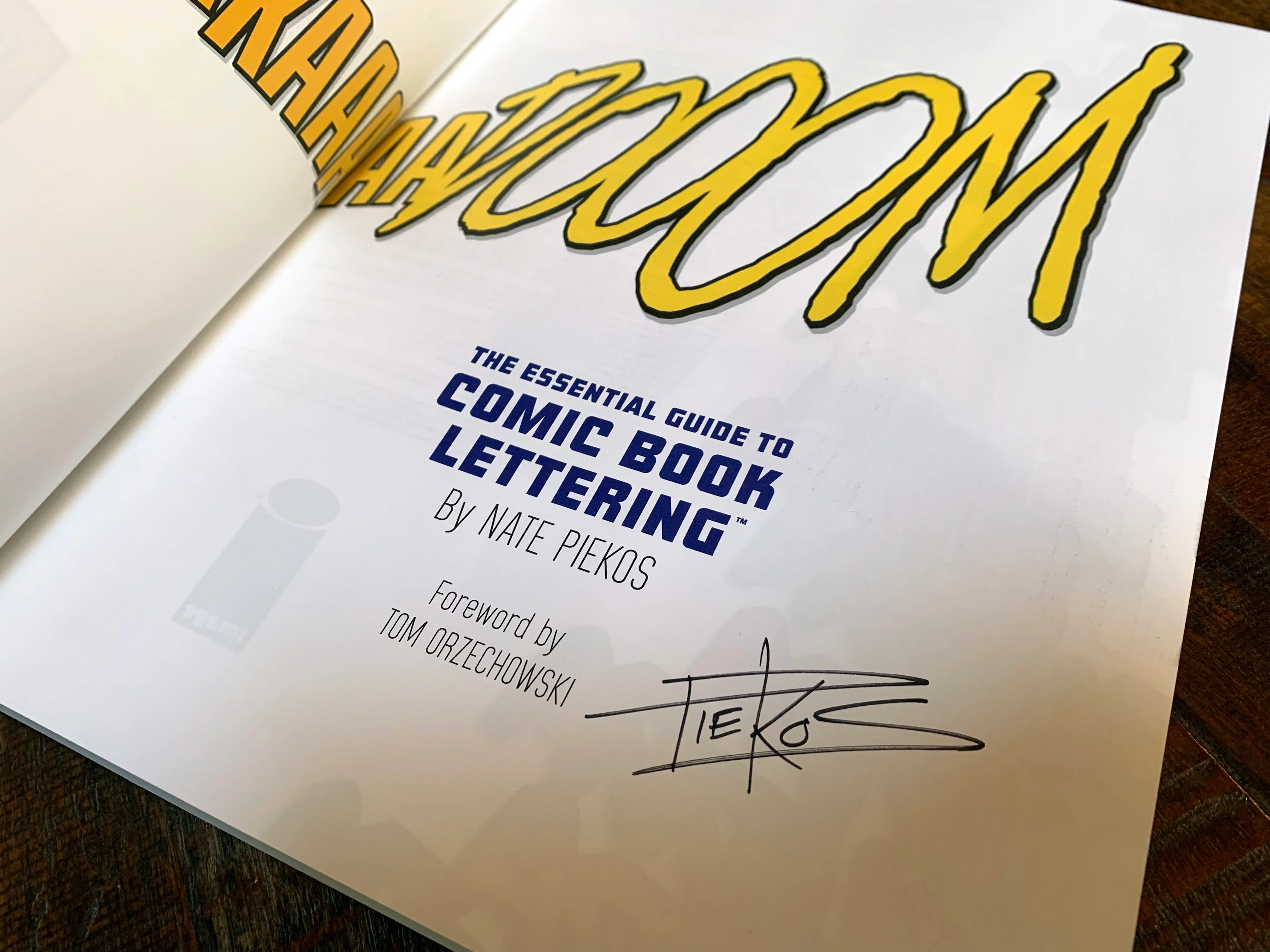Signed Essential Guide to Comic Book Lettering - Image 2